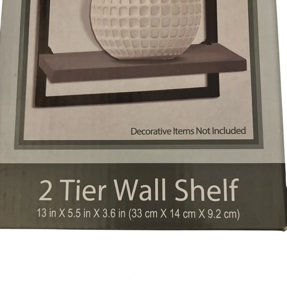 Brand new in Box True Living Two Tier Wall Shelf 13”x5.5”x3.6”‎